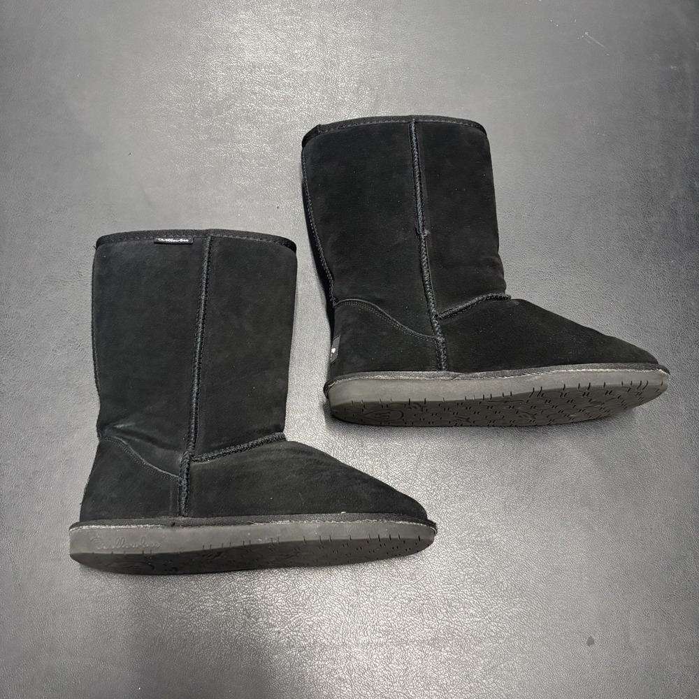 Willowbee Women's Boots Black Fuzzy Size 7 Winter Casual
